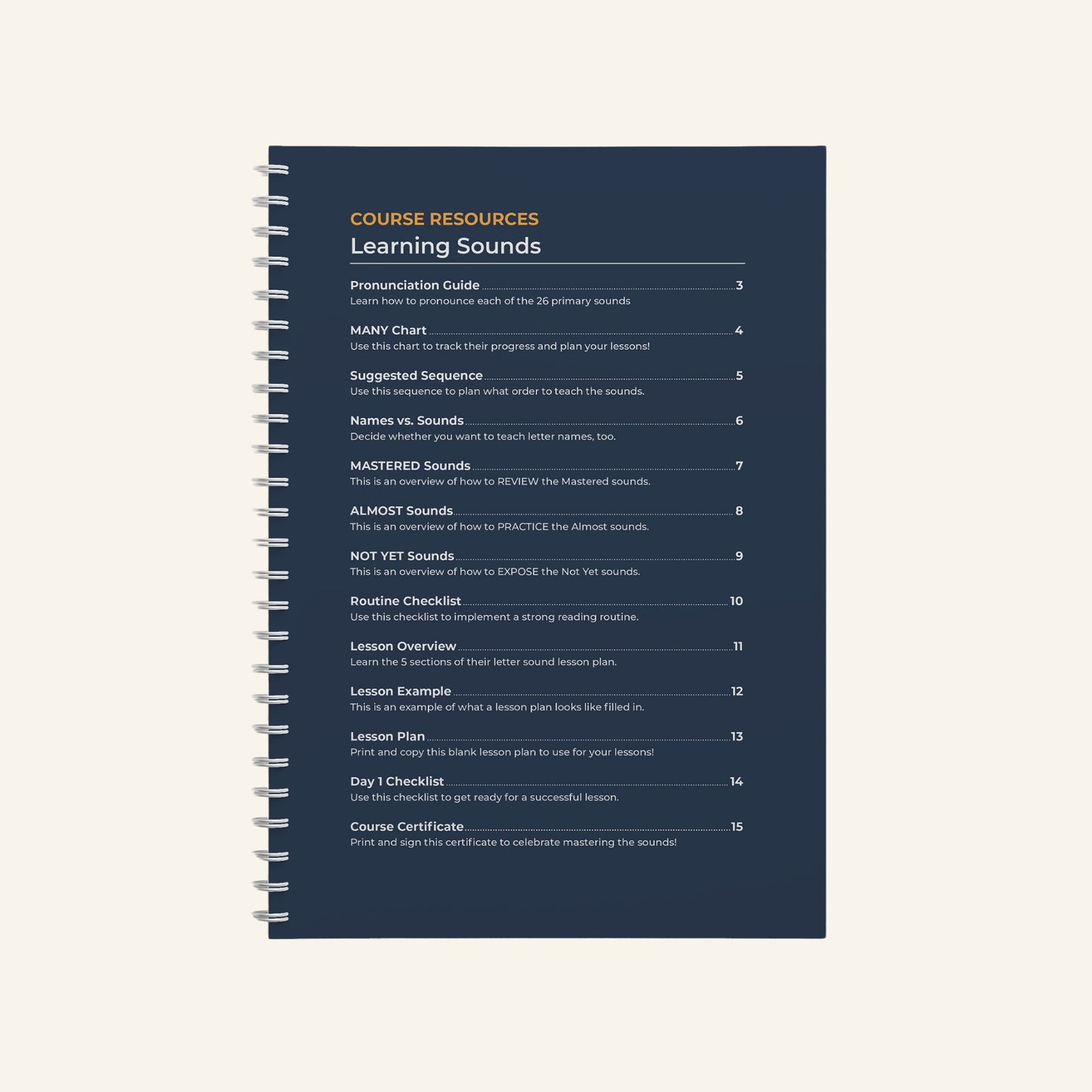 Learning Sounds Course Handouts