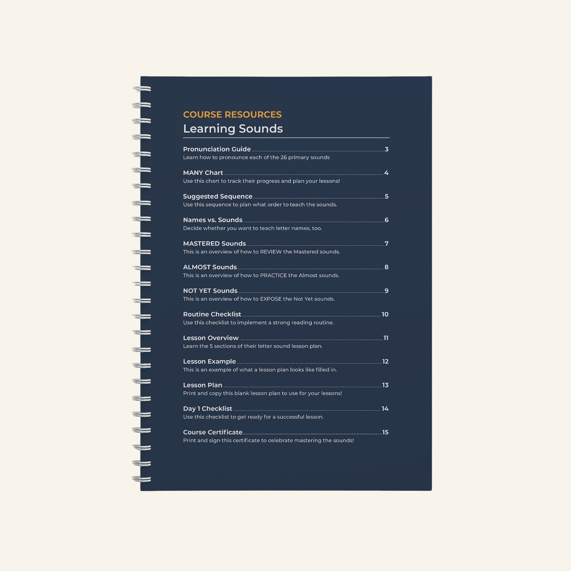 Learning Sounds Course Handouts