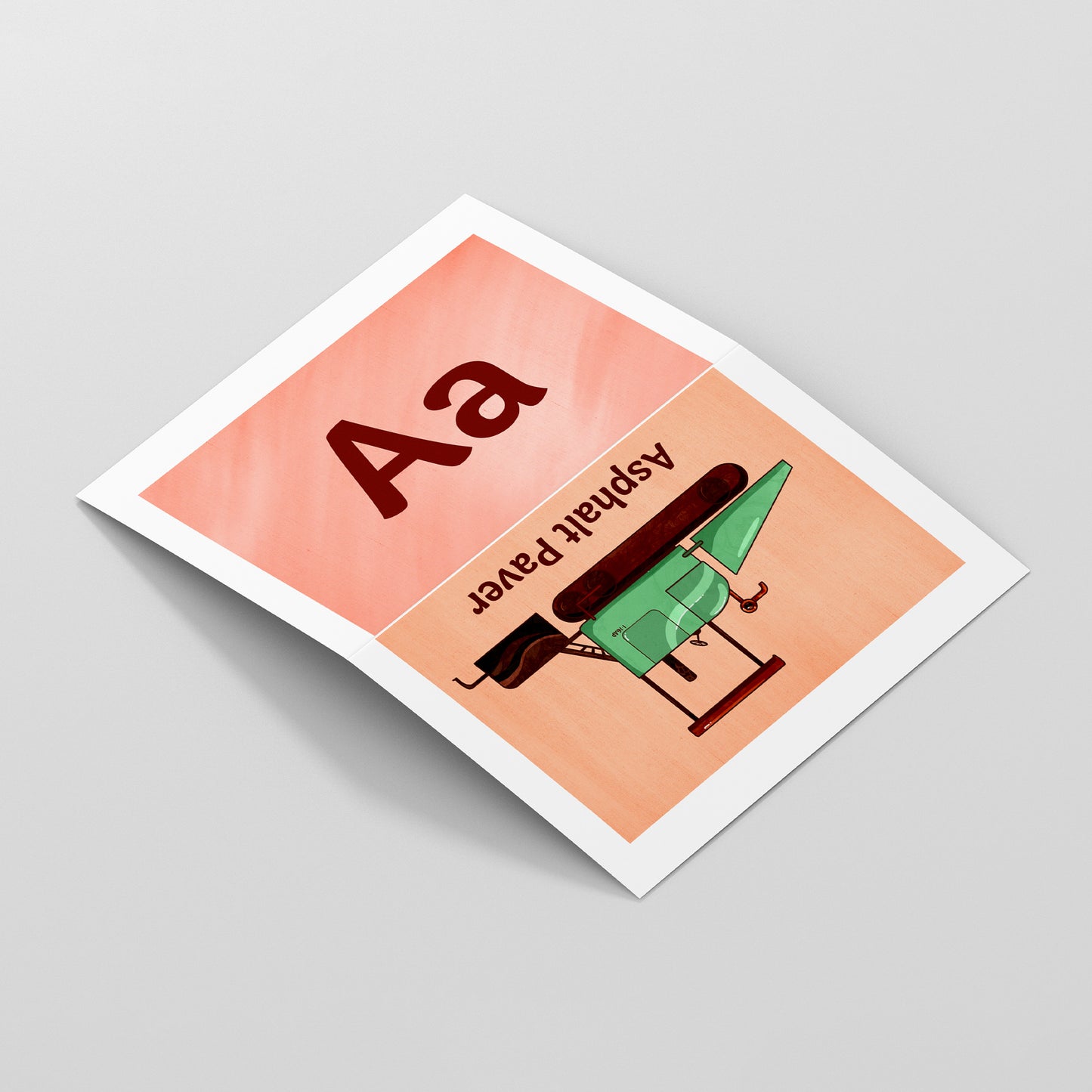 Printable Trucks ABC Flashcards