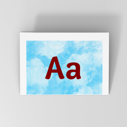 Printable Fruit & Veggie ABC Flashcards