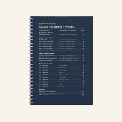 Reading Rules Course Handouts