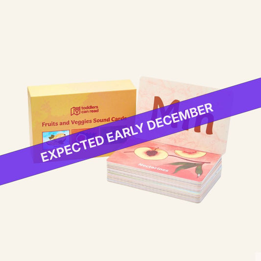 Fruit & Veggie ABC Flashcards - Preorder