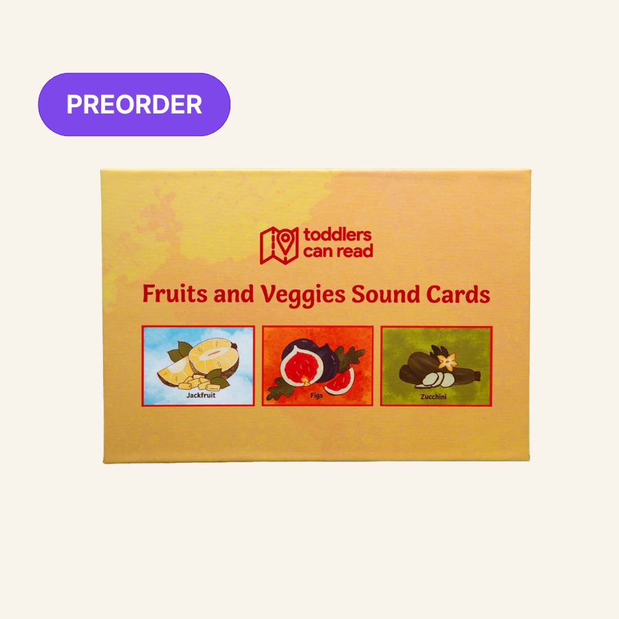 Fruit & Veggie ABC Flashcards - Preorder
