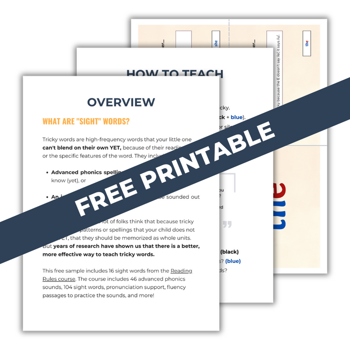 Sight Word Flashcard Freebie