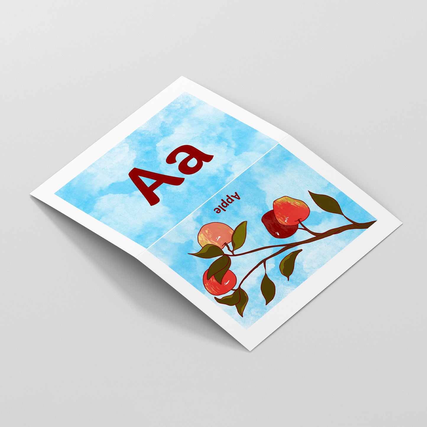 Printable Fruit & Veggie ABC Flashcards